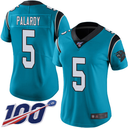 Carolina Panthers Limited Blue Women Michael Palardy Alternate Jersey NFL Football #5 100th Season Vapor Untouchable